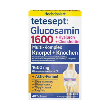 قرص گلوکوزامین و هیالورون تتسپت tetesept