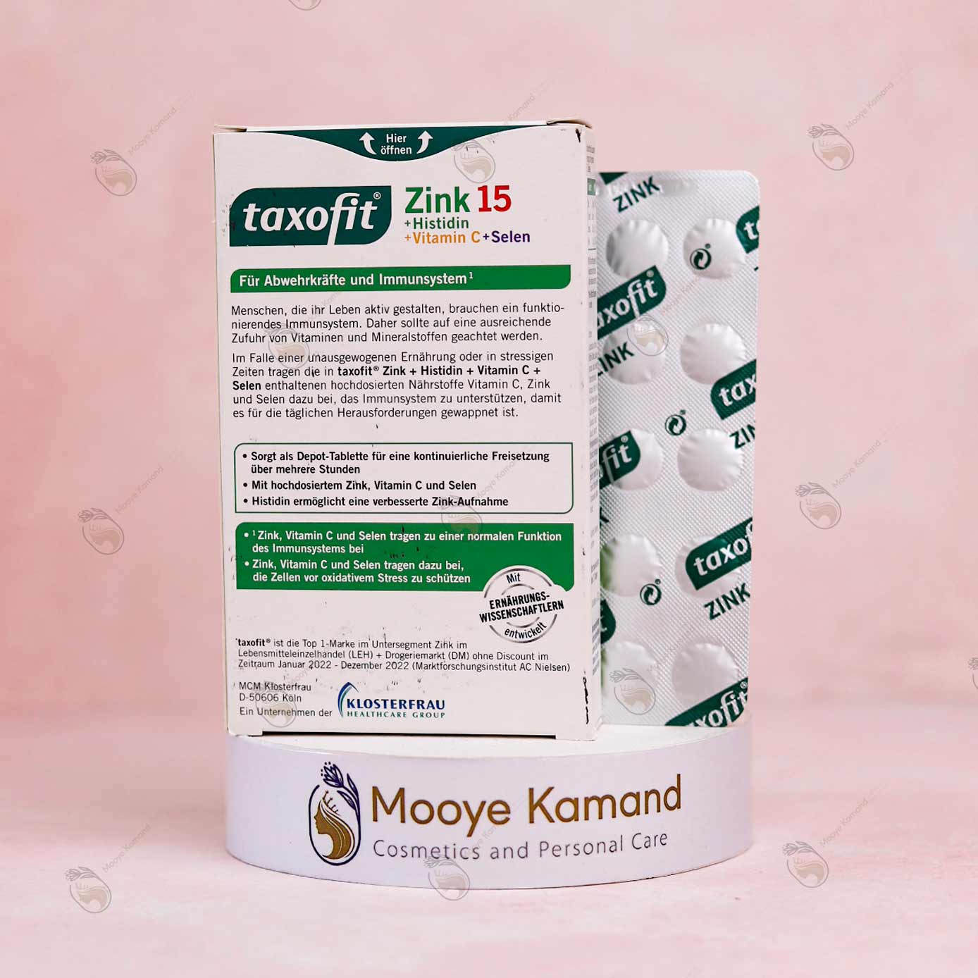 قرص زینک 15 پلاس و هیستیدین تاکسوفیت