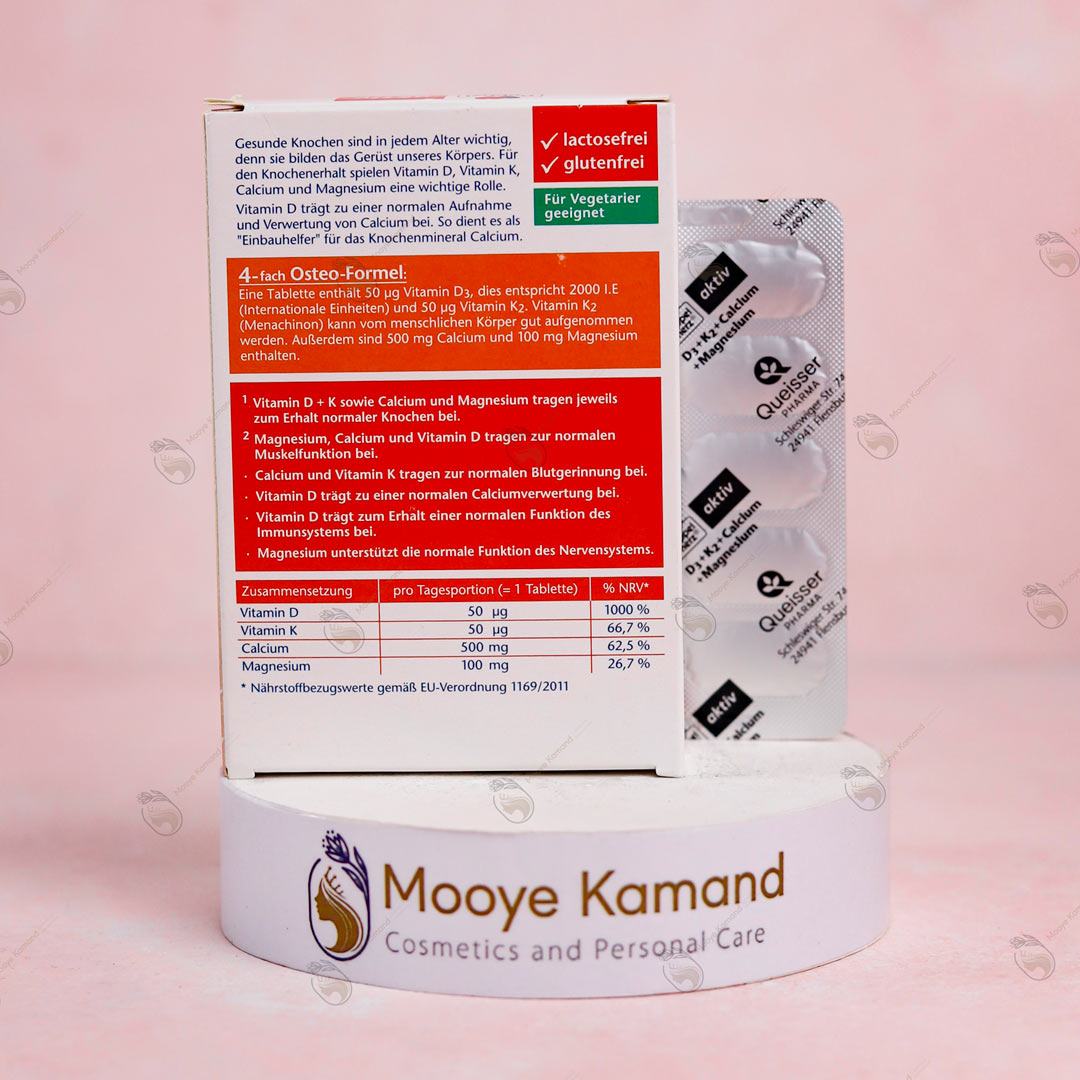 قرص کلسیم + منیزیم + K + D3 دوپل هرز