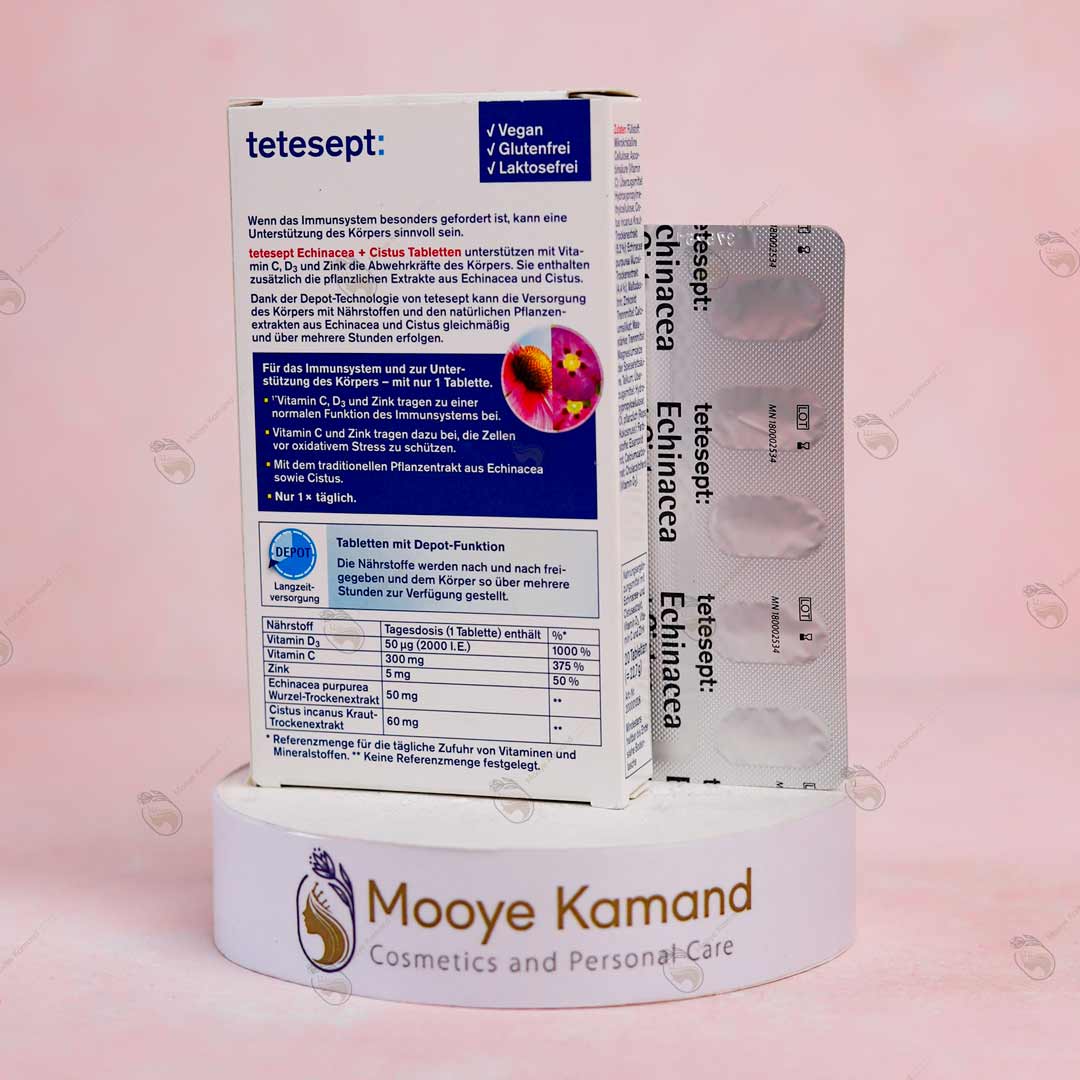 قرص اکیناسه + سیستوس پلاس تتسپت