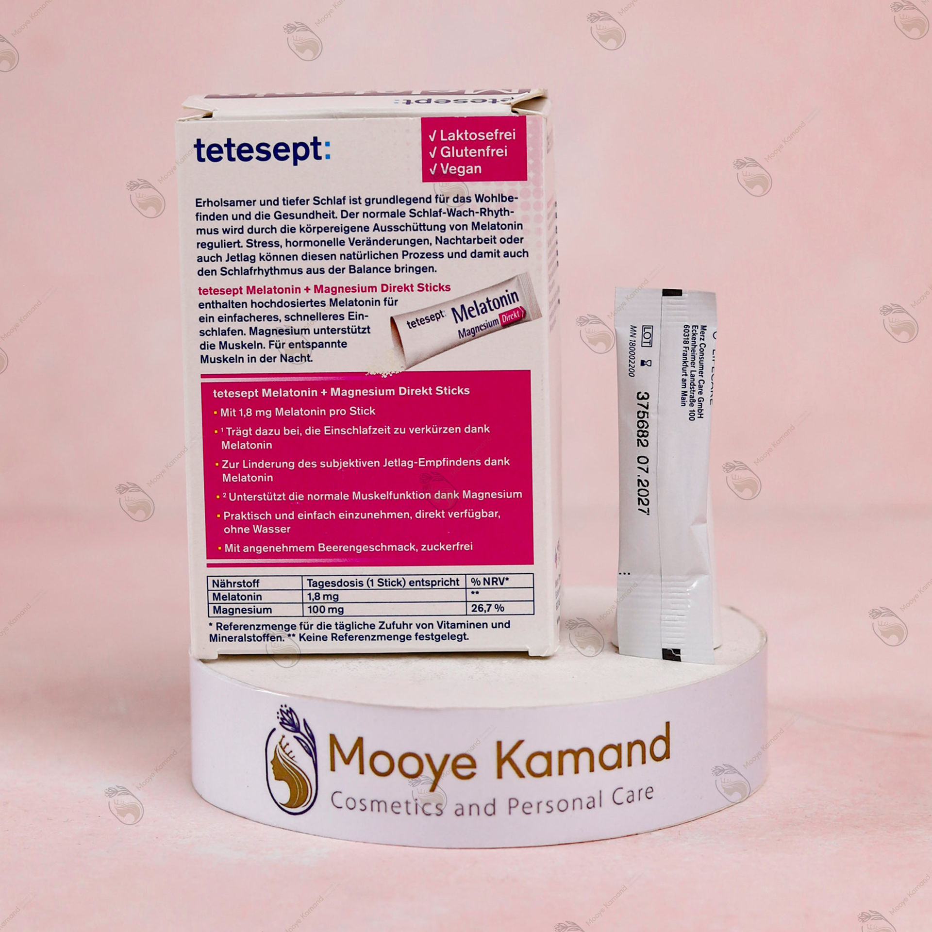 ملاتونین + منیزیم تتسپت