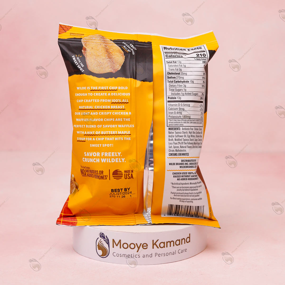 چیپس پروتئینی وایلد طعم مرغ و وافل