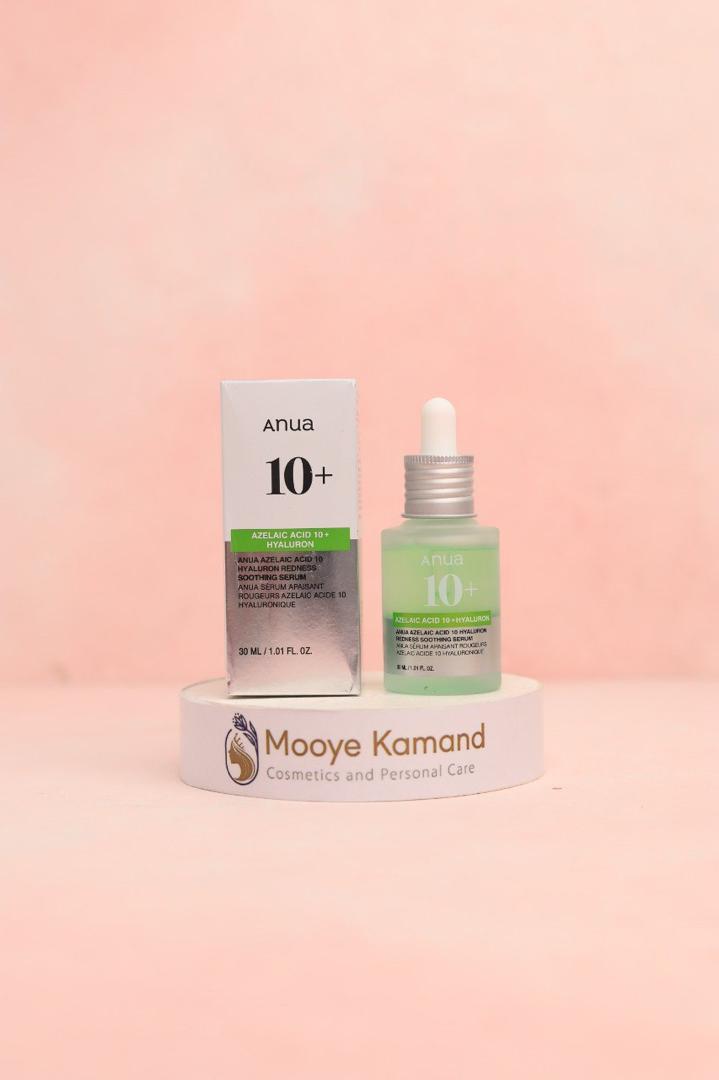 سرم آزلائیک اسید ۱۰ ٪ هیالورون آنوا ضد التهاب و قرمزی