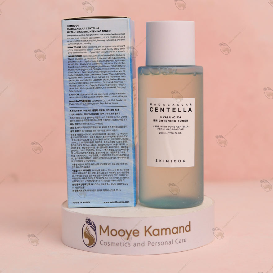 تونر روشن کننده ماداگاسکار سنتلا هیالو سیکا اسکین 1004 Skin1004 Madagascar Centella Hyalu-Cica Brightening Toner