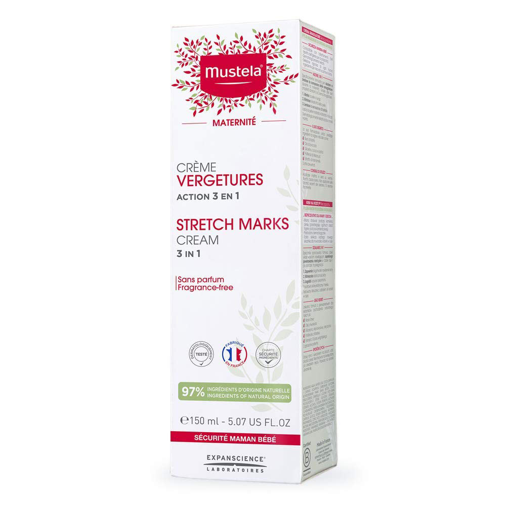کرم ضد ترک موستلا ۱۵۰ میلی‌لیتر بدون عطر | Mustela Stretch Marks Cream