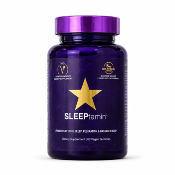 پاستیل خواب هیرتامین مدل SLEEPtamin ملاتونین ۵ میلی‌گرم بسته ۶۰ عددی