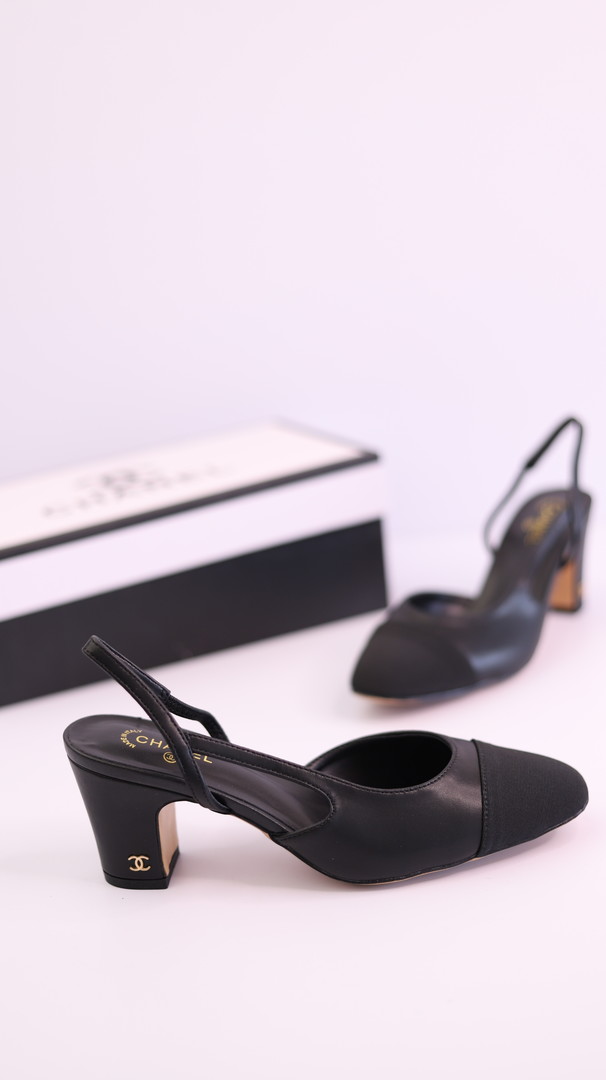 کفش زنانه شنل مدل Slingback مشکی | کیفیت مستر