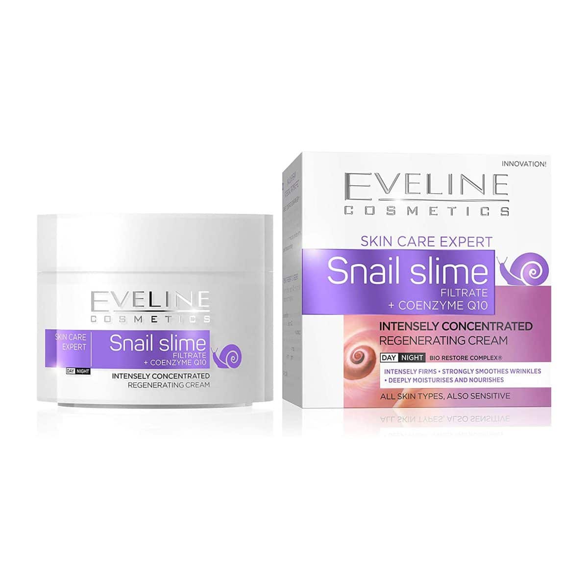 کرم صورت اسنیل اسلایم اولاینsnail slime Eveline