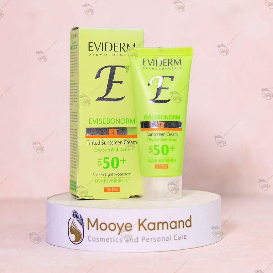 کرم ضد آفتاب رنگی اویدرم SPF 50+ EVIDERM
