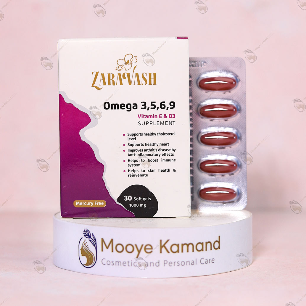 کپسول نرم امگا ۳، ۵، ۶، ۹ زراوش - Zarvash